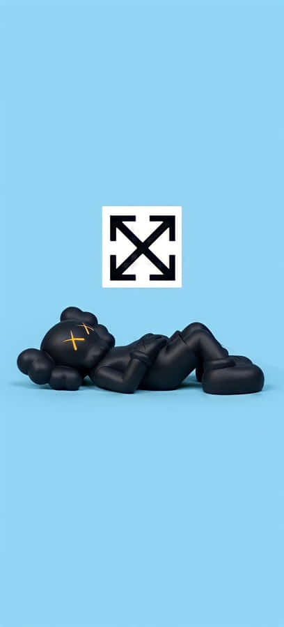 Kaws Character Blue Background Wallpaper