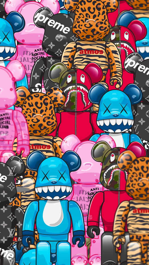 Kaws Companion Figures Streetwear Collaboration Wallpaper