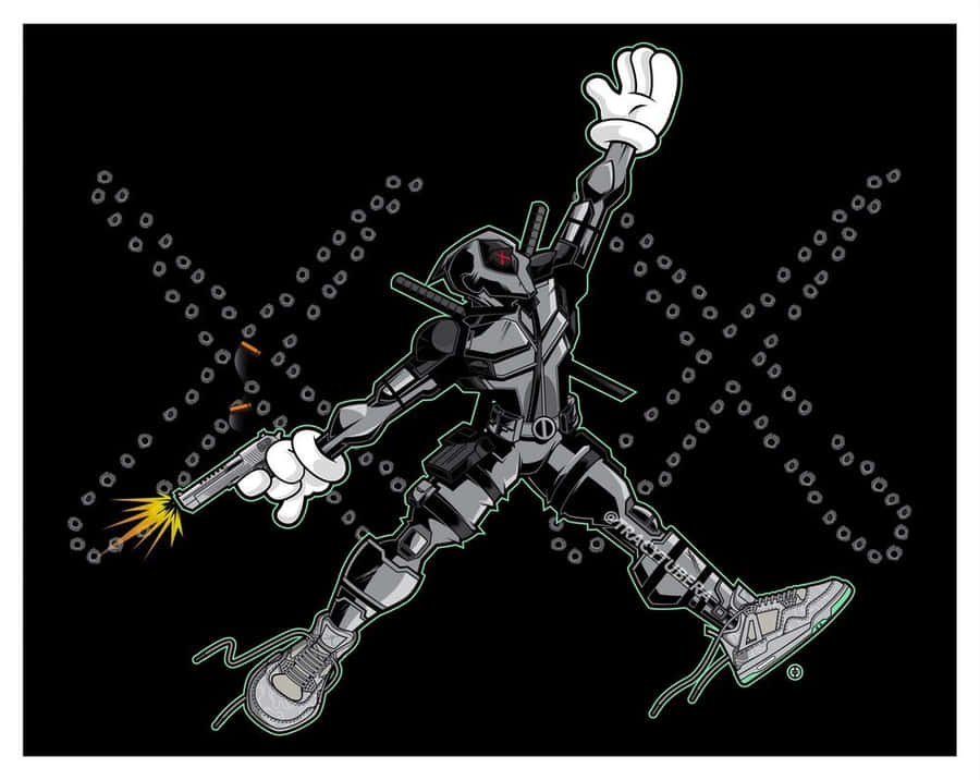 Kaws Nike Collaboration Artwork Wallpaper