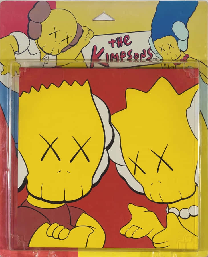 Kaws X The Simpsons Artwork Wallpaper