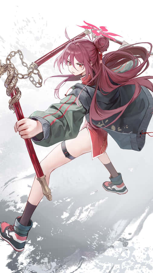 Kayama Reijo Dynamic Action Pose Wallpaper