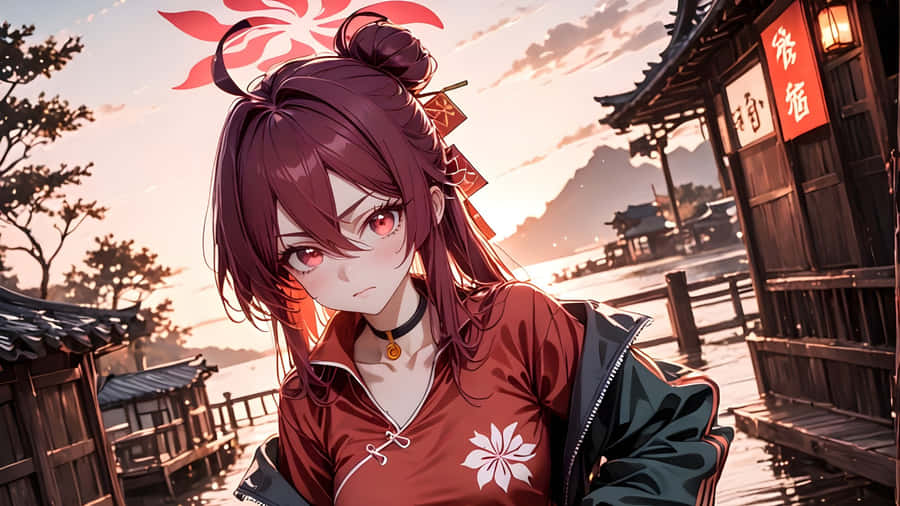 Kayama Reijo Sunset Scene Wallpaper