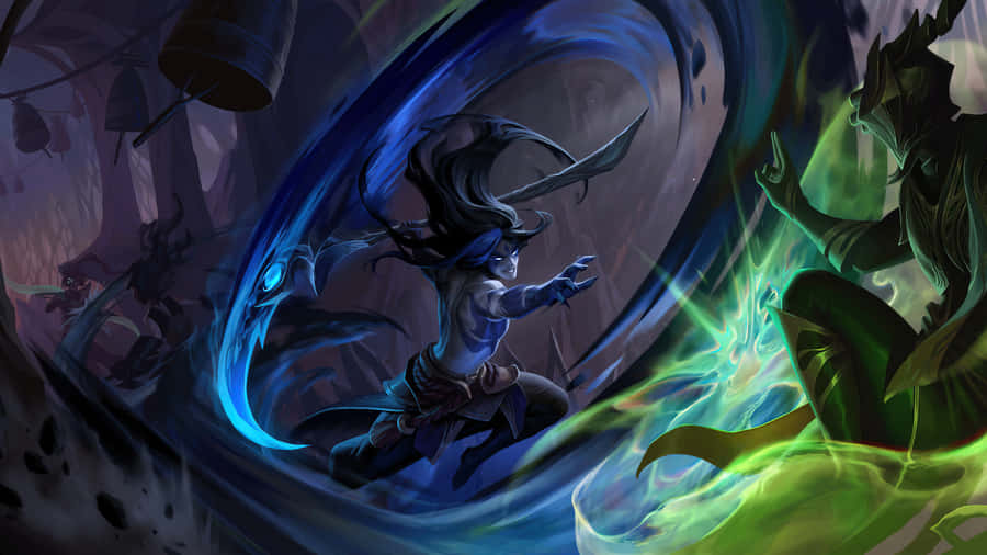 Kayn Unleashing Darkin Power Wallpaper