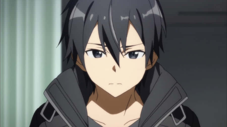 Kazuto Kirigaya, Also Known As Kirito, In An Action Scene From Sword Art Online Wallpaper