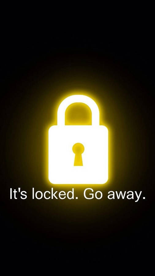 Keep Your Secrets Safe - Golden Padlock Wallpaper