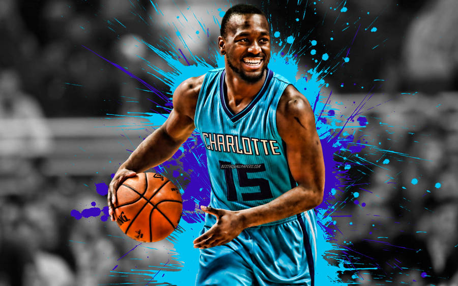 Kemba Walker Selective Color Splatters Wallpaper