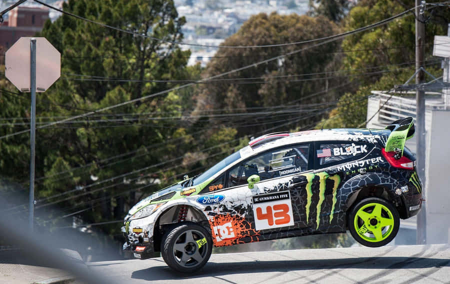 Ken Block Urban Drifting Wallpaper
