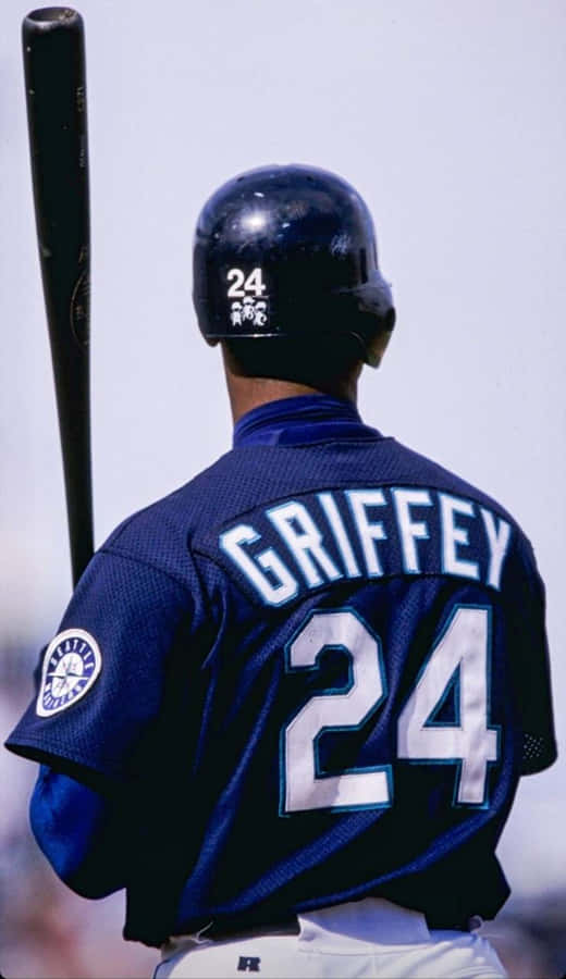 Ken Griffey Jersey Number 24 Wallpaper