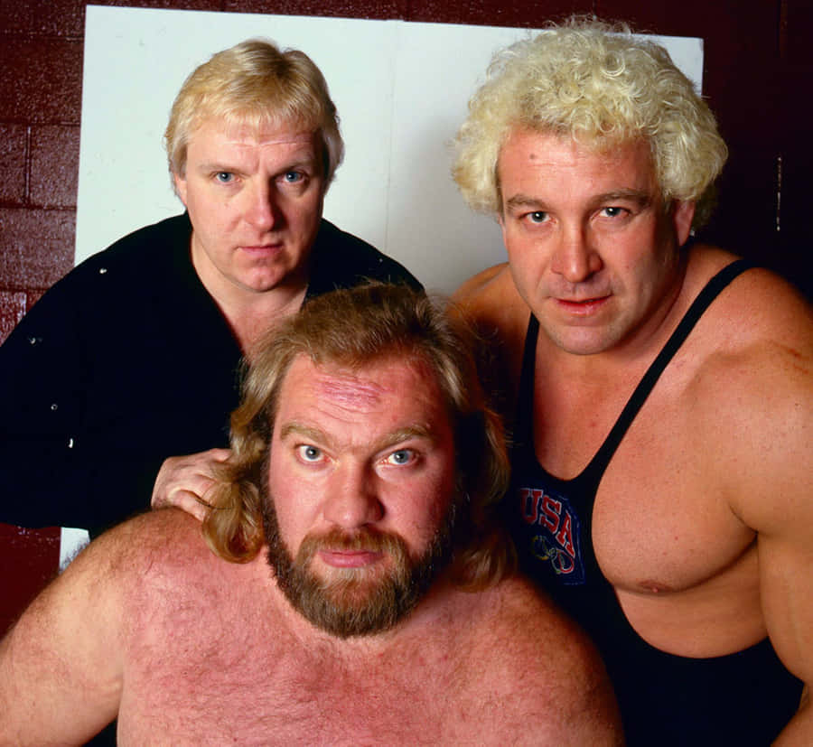 Ken Patera, Bobby Heenan, And Ray Stevens Wallpaper