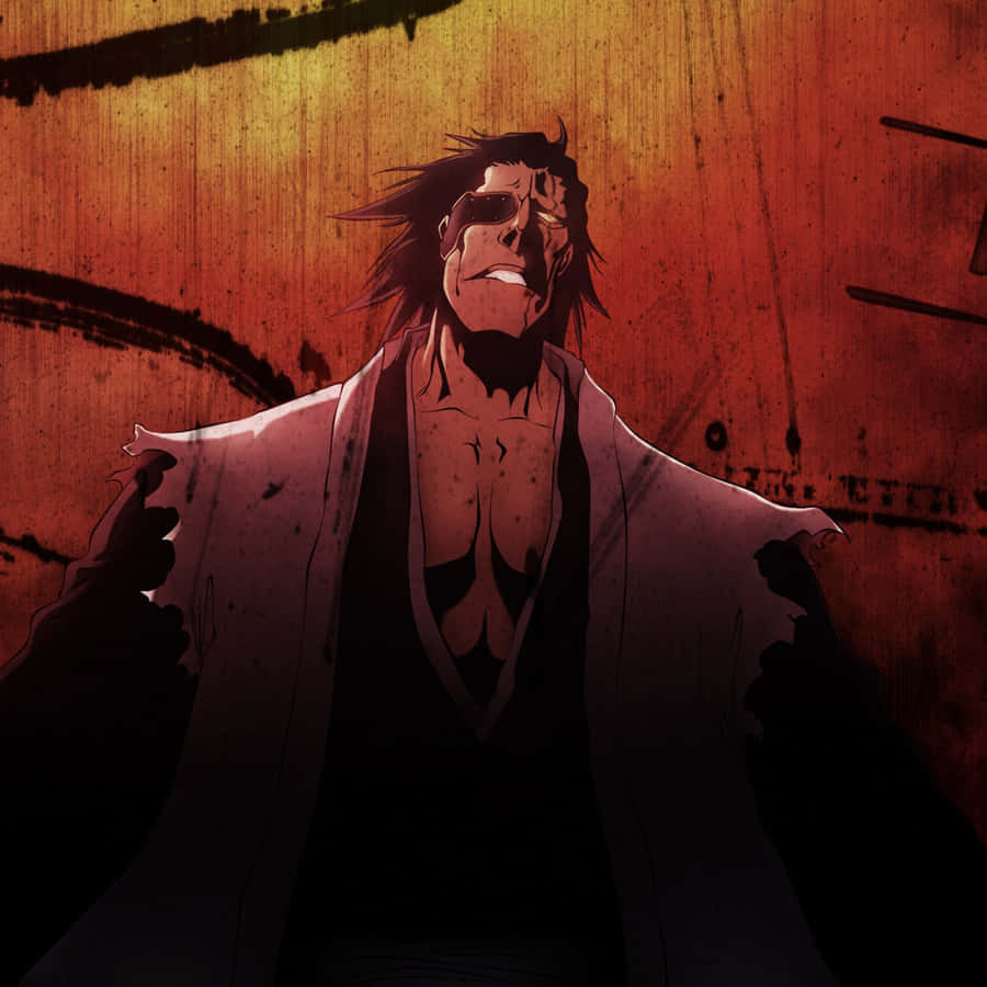 Kenpachi Zaraki, A Fierce Warrior Of The Soul Society Wallpaper