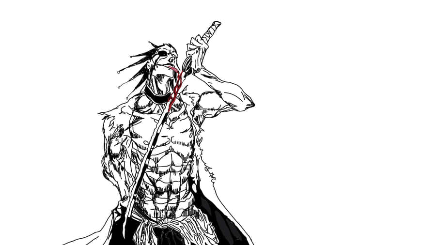 Kenpachi Zaraki, Bleach's Fearless Warrior Wallpaper