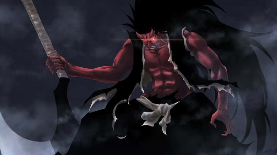 Kenpachi Zaraki, The Fierce Swordsman From The Anime Series, Bleach Wallpaper