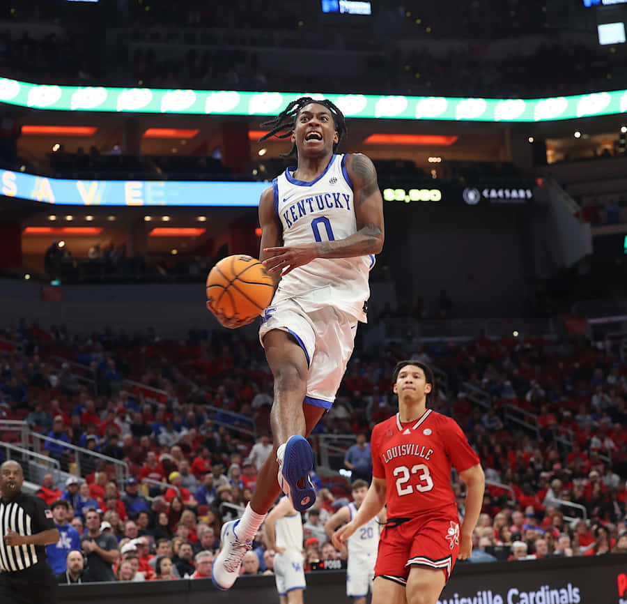 Kentucky Basketball Player In Action Wallpaper