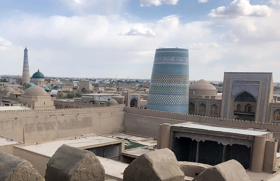 Khiva Computer Cloudy Sky Wallpaper