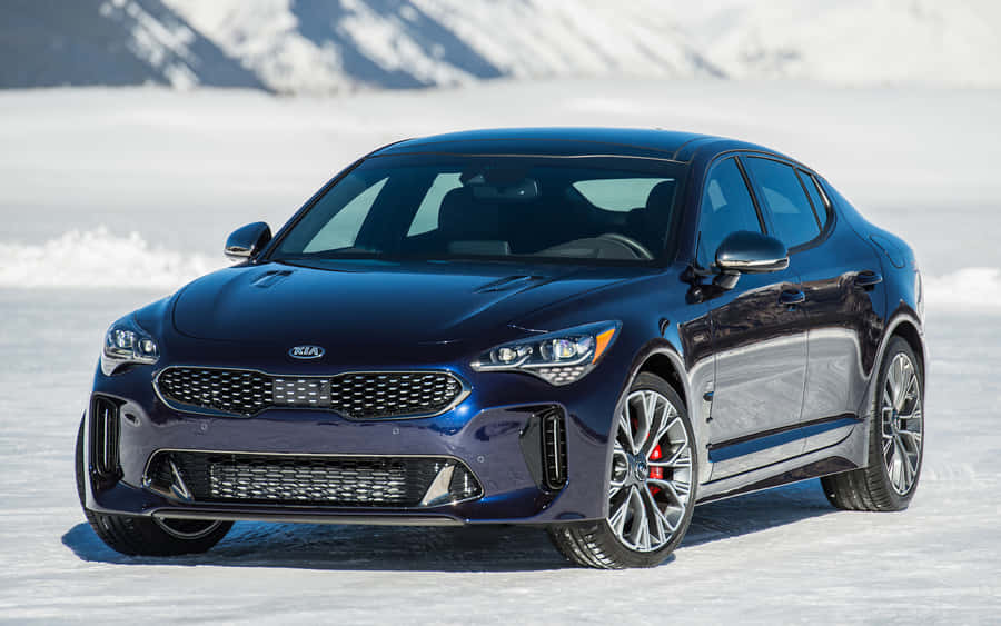 #kia Stinger In Action: A Combination Of Style And Performance# Wallpaper