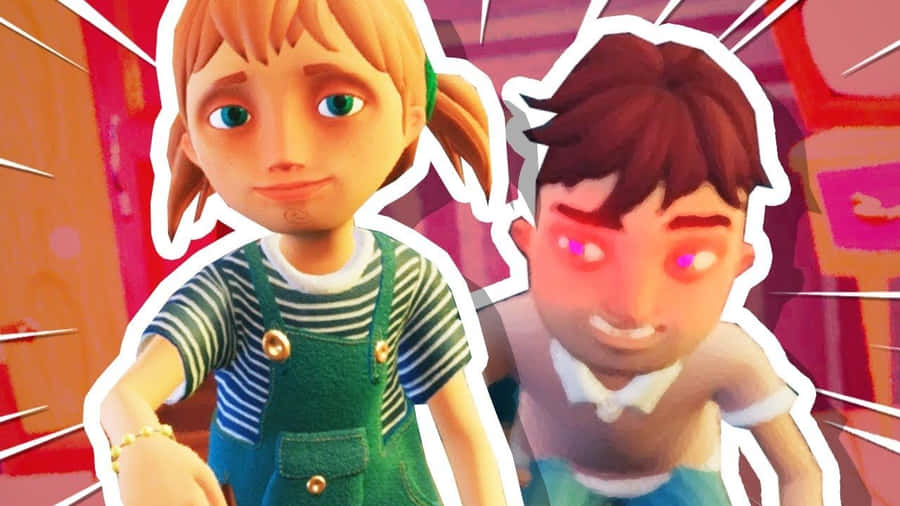 Kids In Hello Neighbor Wallpaper