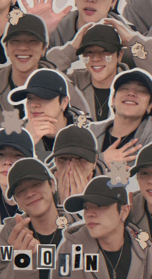 Kim Woojin Fan Collage Wallpaper