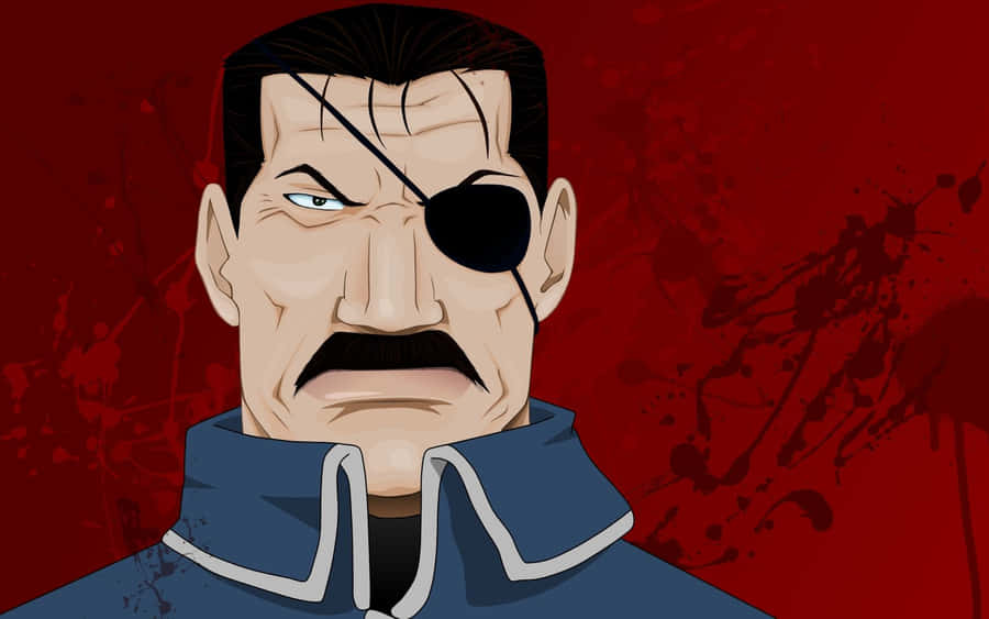 King Bradley Intense Stance Wallpaper