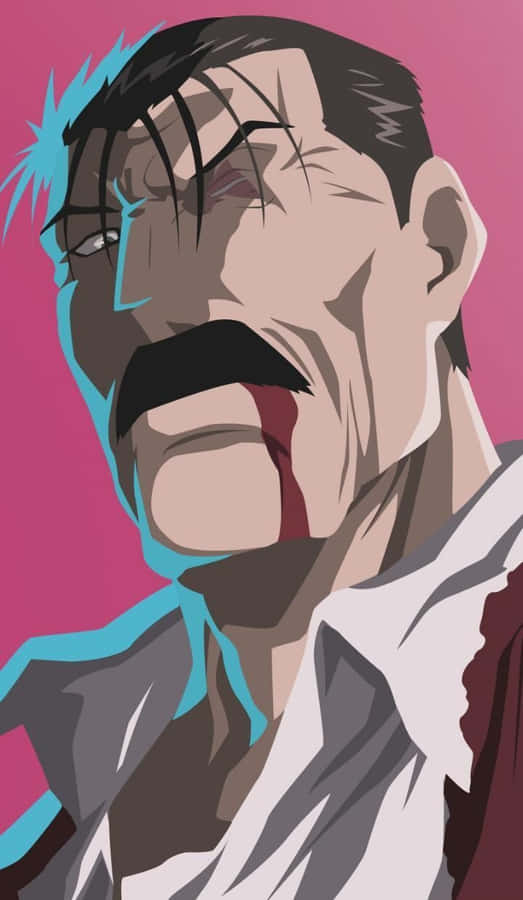 King Bradley Poised For Battle Wallpaper