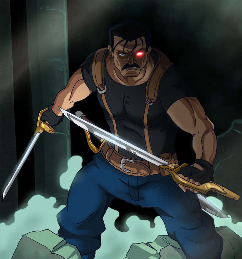 King Bradley Posing Fiercely With His Sword Drawn Wallpaper