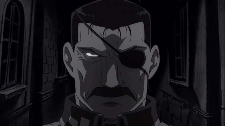 King Bradley Wielding Dual Swords In Battle Wallpaper