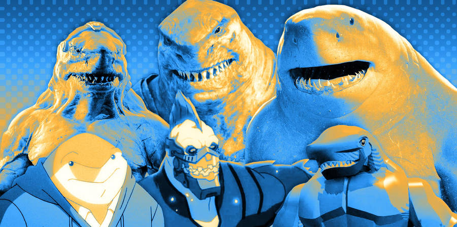 King Shark Pop Art Wallpaper