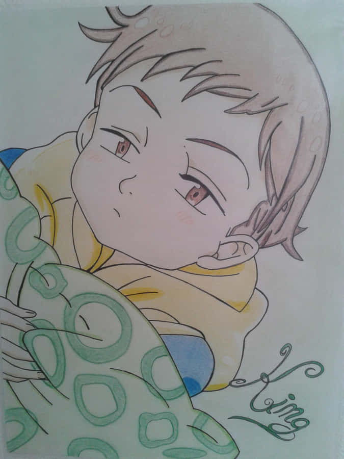 King - The Grizzly's Sin Of Sloth From Seven Deadly Sins Anime Series Wallpaper