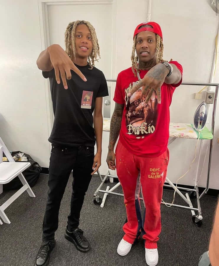 King Vonand Lil Durk Together Wallpaper
