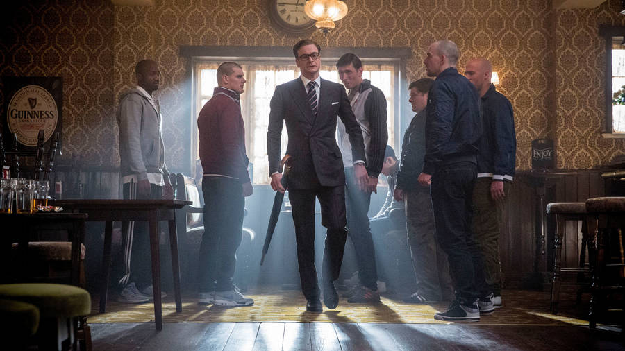 Kingsman Galahad Fight Scene Wallpaper
