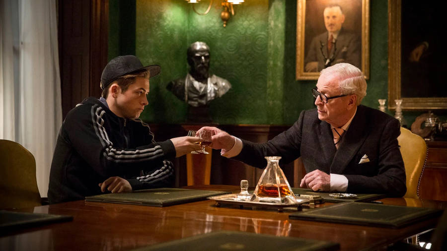 Kingsman The Secret Service Eggsy And Arthur Wallpaper