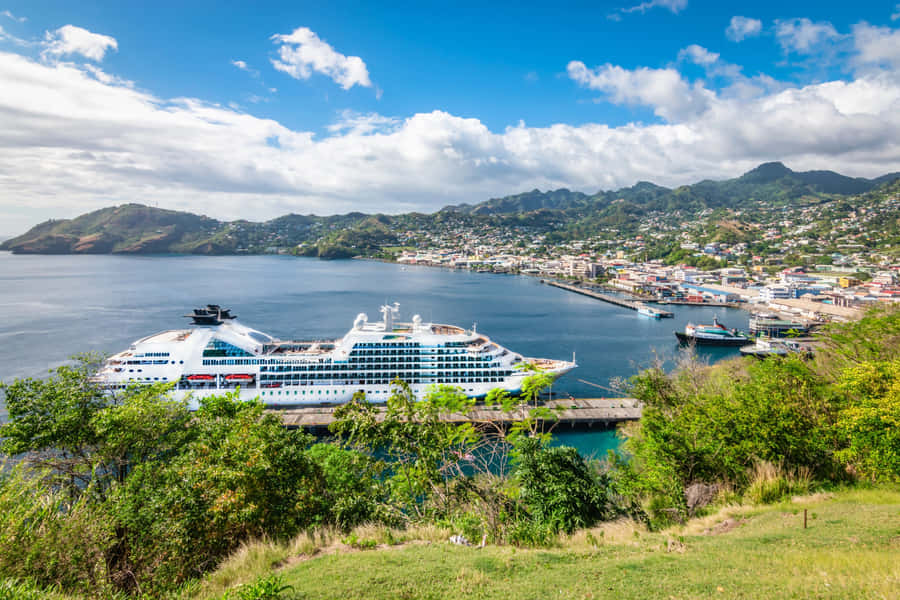 Kingstown St Vincent Cruise Port Wallpaper