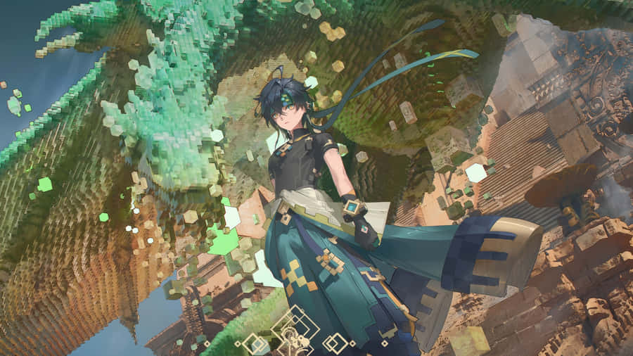 Kinich Character In Fantasy Setting Wallpaper