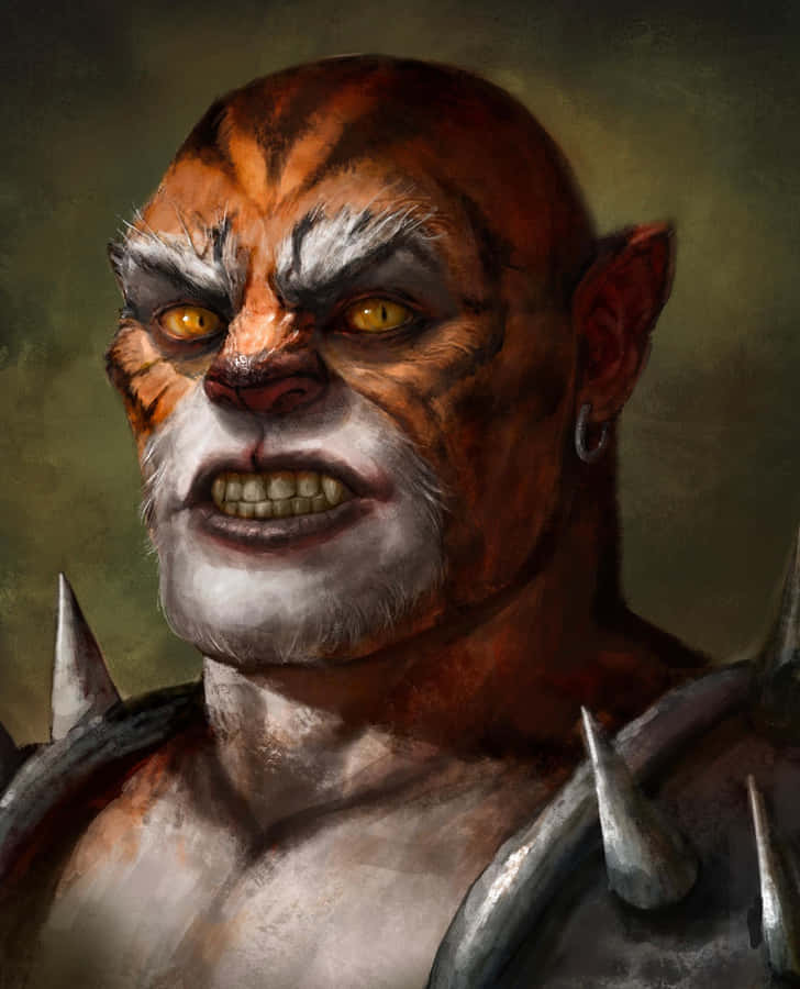 Kintaro Flexing His Powerful Muscles In Mortal Kombat Wallpaper