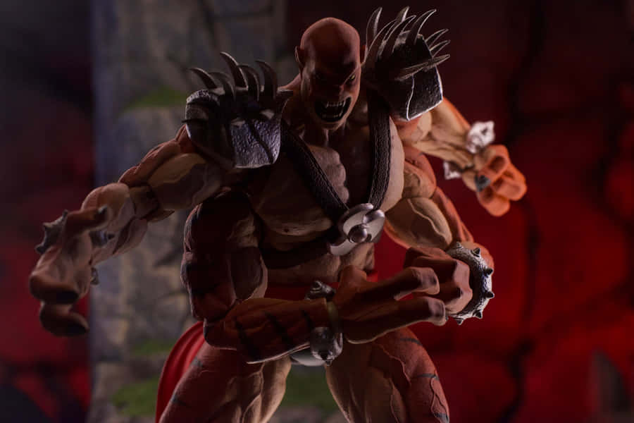 Kintaro In Action, Showcasing His Mighty Strength In Mortal Kombat. Wallpaper