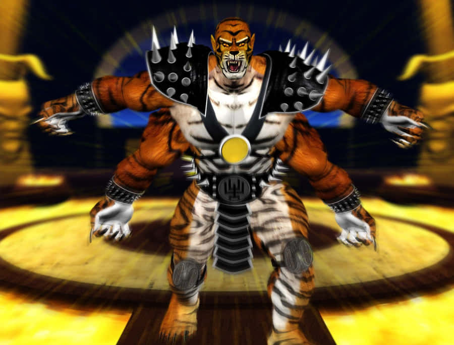 Kintaro, The Ferocious Tigrar Warrior From Mortal Kombat Series Wallpaper