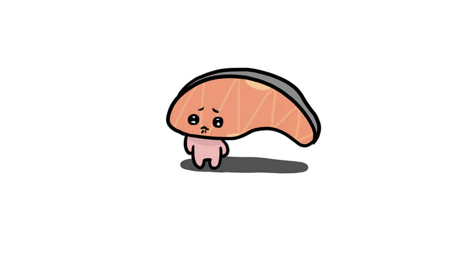 Kirimichan Cute Salmon Character Wallpaper