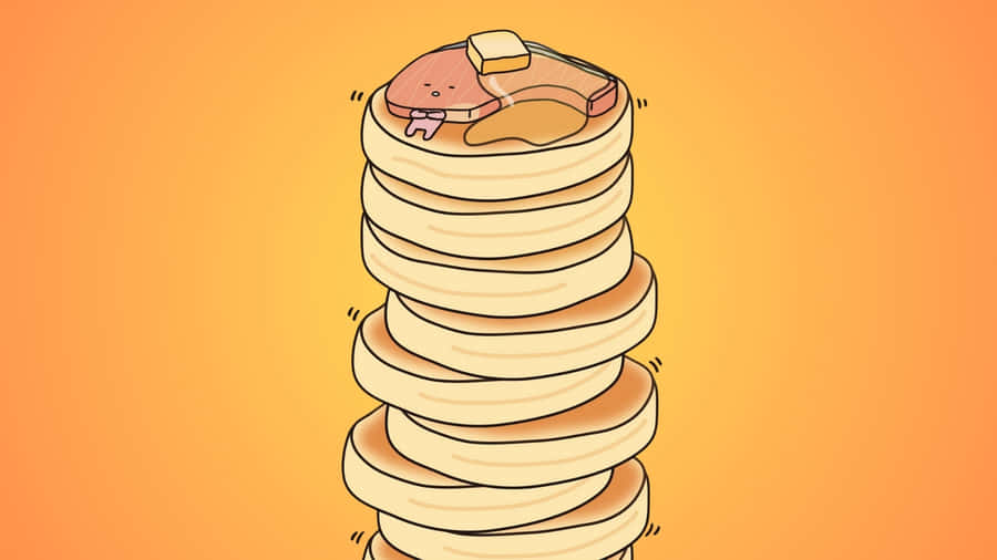 Kirimichan Pancake Stack Wallpaper