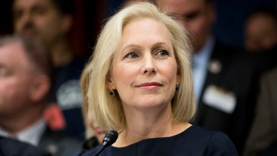 Kirsten Gillibrand Looking Happy Wallpaper