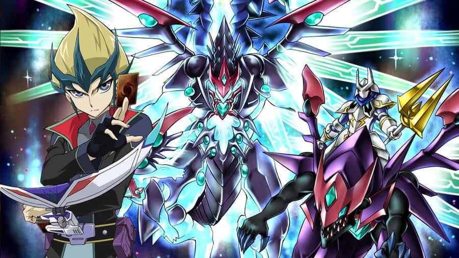 Kite Tenjo, A Yu-gi-oh! Zexal Character, In An Intense Pose Wallpaper