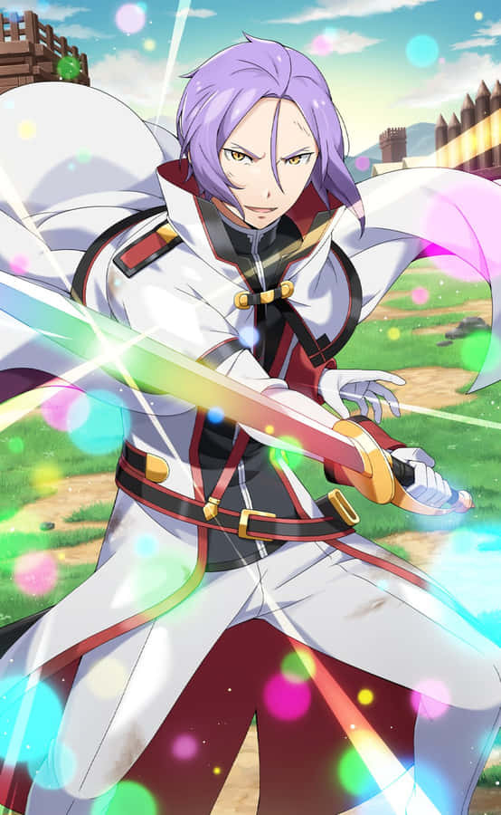 Knight_with_ Sword_and_ Cape_ Anime_ Artwork Wallpaper