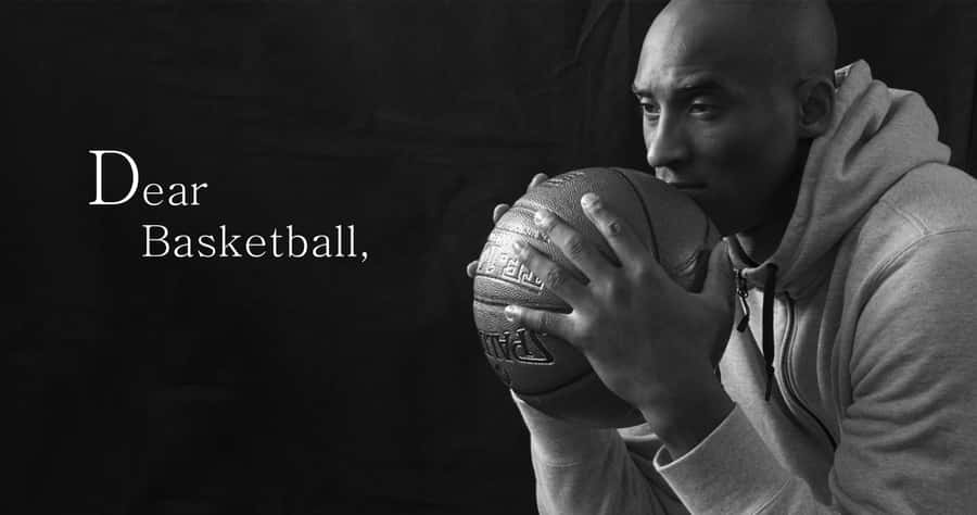 Kobe Bryant Dear Basketball Black And White Wallpaper