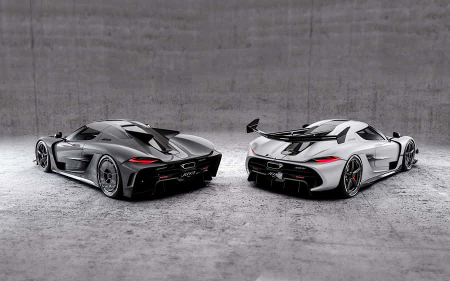 Koenigsegg Jesko Twin Model Showcase Wallpaper