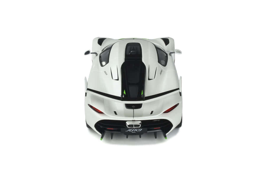 Koenigsegg Jesko White Rear View Wallpaper