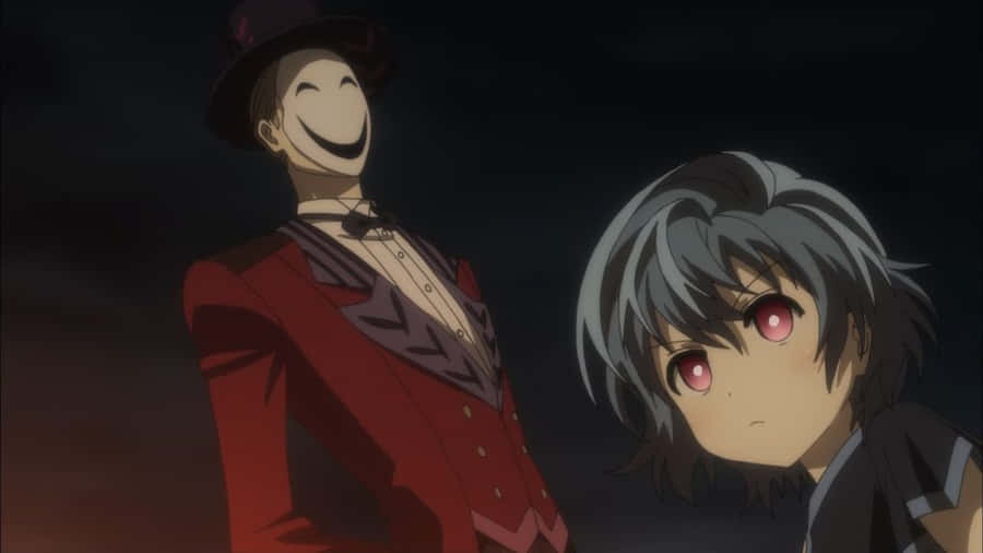 Kohina_and_ Smiling_ Man_ Anime_ Scene Wallpaper