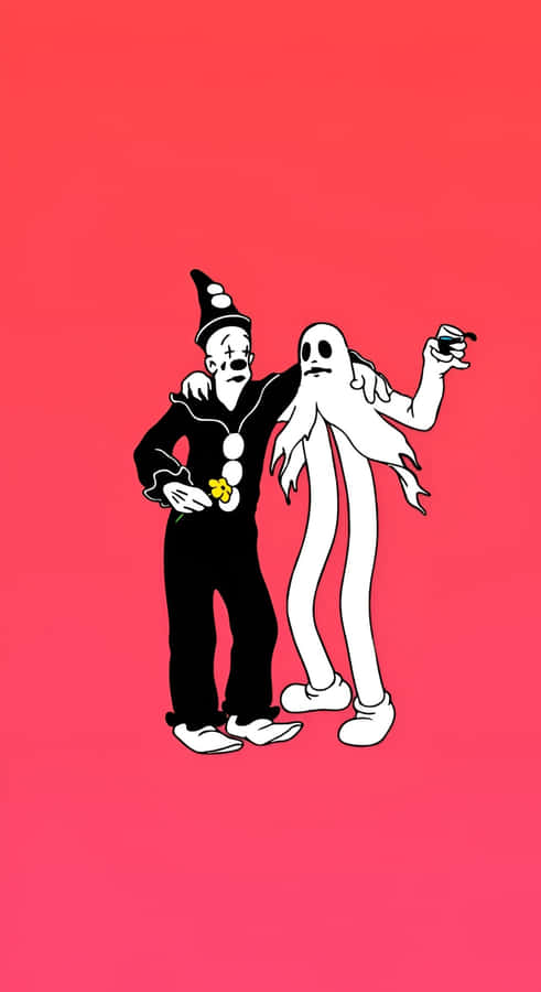 Koko The Clown And Ghost Wallpaper