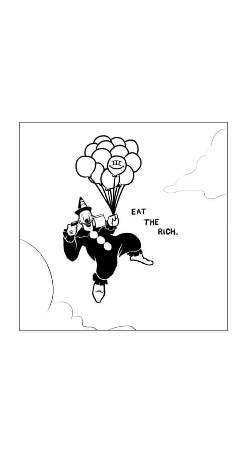 Koko The Clown Balloon Flight Wallpaper