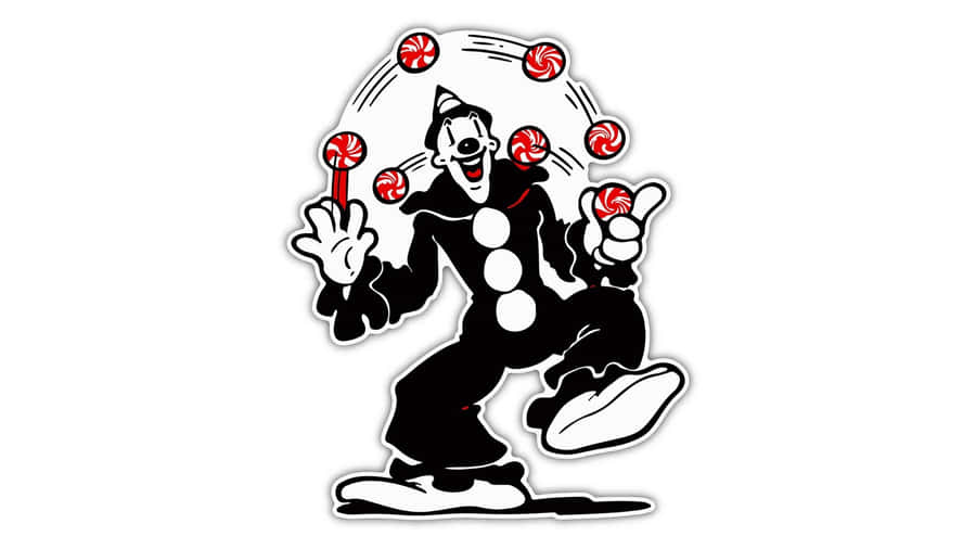 Koko The Clown Juggling Wallpaper