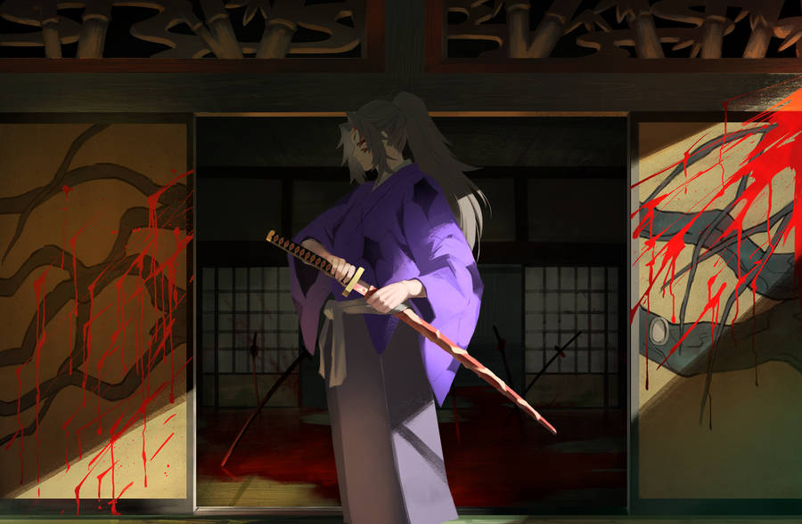 Kokushibo Purple Robe Wallpaper