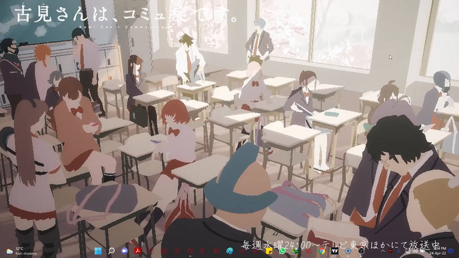 Komi Can't Communicate Young People Connecting To Each Other Wallpaper