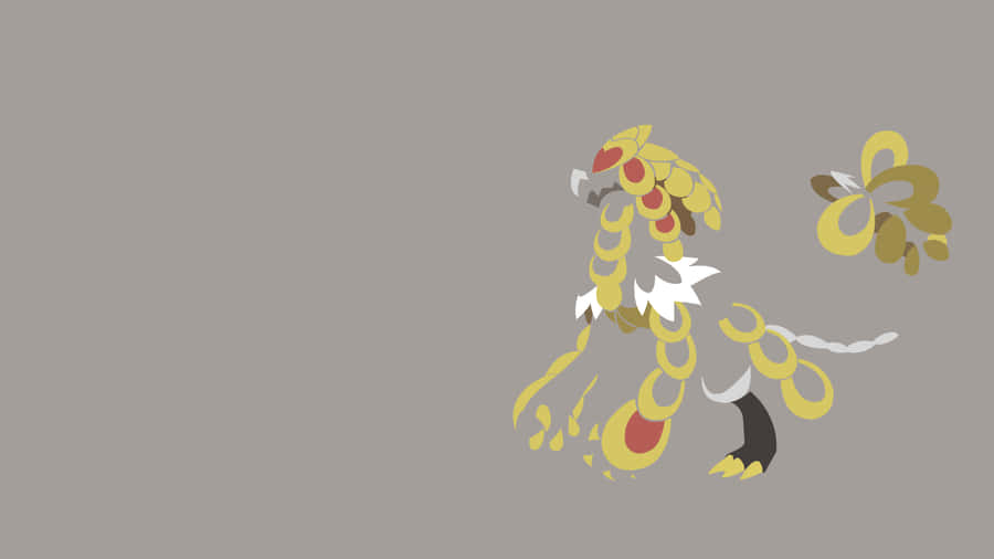 Kommo-o Light Brown Background Wallpaper
